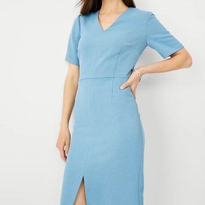 Ann Taylor Petite Double V Sheath Dress 10P